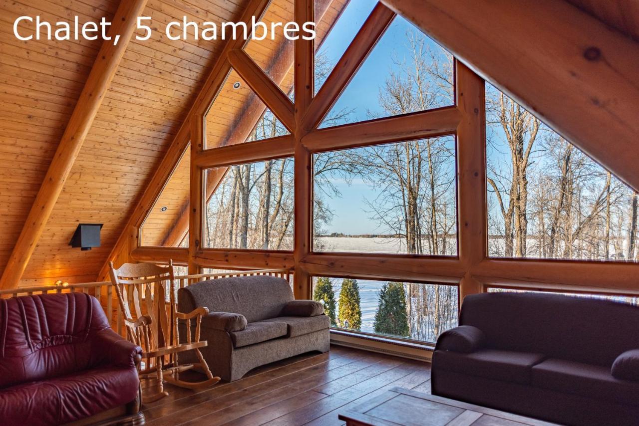 Chalets Et Spa Lac Saint-Jean Chambord Exterior foto