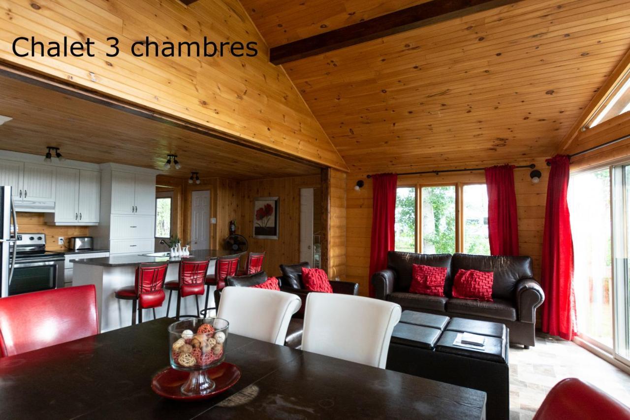 Chalets Et Spa Lac Saint-Jean Chambord Exterior foto