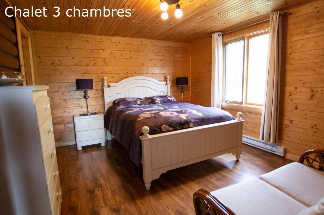 Chalets Et Spa Lac Saint-Jean Chambord Exterior foto